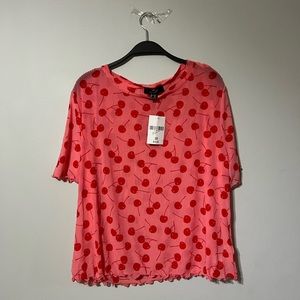 Cherry mesh top